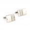 Silver Press Stripes with Crystals Cufflinks 1.JPG